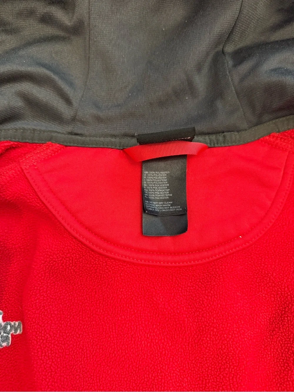 The North Face Red Full Zip Fleece Men’s Size: Small Fleece Jacket